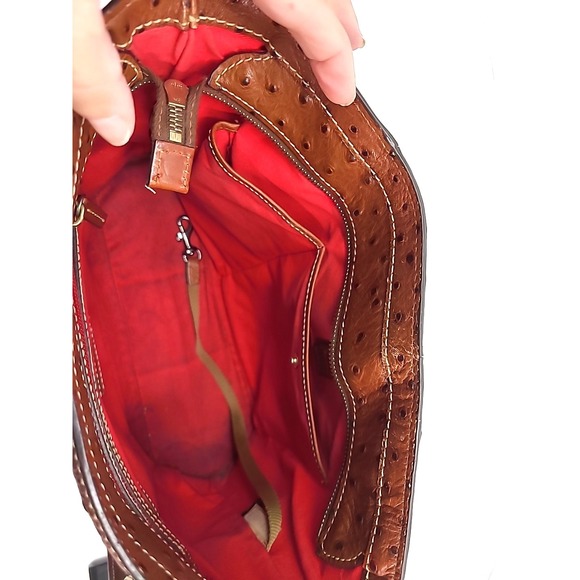 Dooney and Bourke Lexington Ostrich Embossed Leather